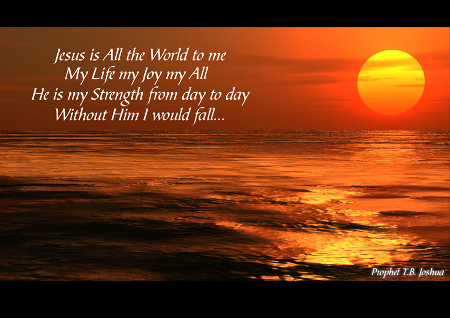 Sunset With Scripture